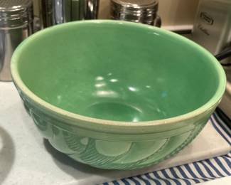 Antique Green Serving Bowl
