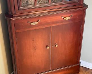 Antique Corner Curio Cabinet