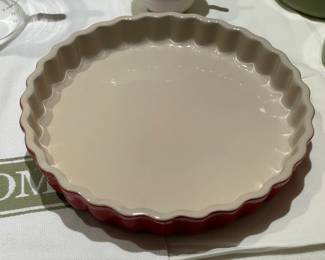 Le Creuset 15-31 Red Glazed Pie Plate