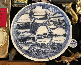 Antique Sullivan County, NY Souvenir Plate
