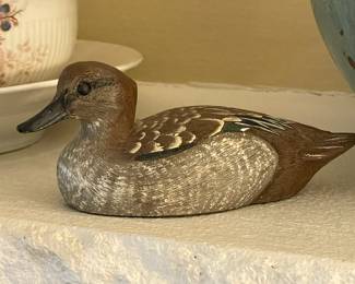 Handmade Duck Figurine W/ Signature