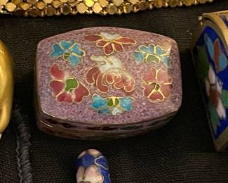 Mini Cloisonne Trinket Box