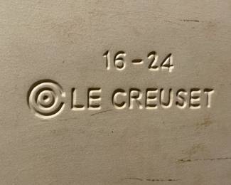 Le Creuset 16-24 Blue Glazed Rectangular Baking Plate