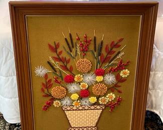 BIG Handmade Floral Motif Artwork