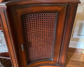 TV Stand W/ 1 Drawer & 2 Cane Front Doors