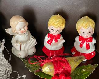 Vintage Christmas Ceramic Figurines