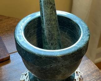 Marble Mortar And Pestle Set