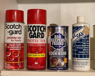 Assorted Cleaning Products & Household Chemicals (Many New Or Near Full)