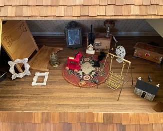 Doll House W/ Furniture & Miniatures