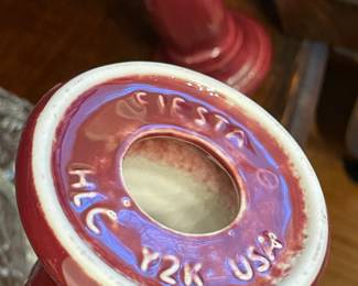 Vintage Fiesta Candlestick Holders