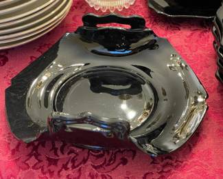 Antique Black Amethyst Glass Collection