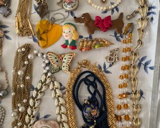 Assorted Costume Jewelry (Pins, Earrings, Necklaces, Etc.)