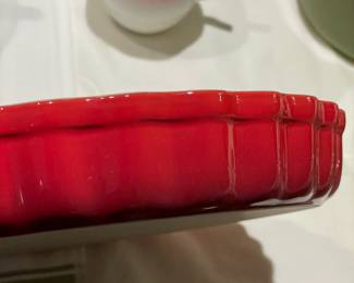 Le Creuset 15-31 Red Glazed Pie Plate