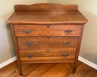 Antique Dresser W/ 3 Drawers