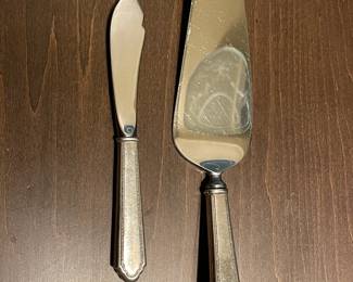 "William and Mary" By Lunt Sterling Silver Flatware Set Service For 12 W/ Additional Serving Pieces