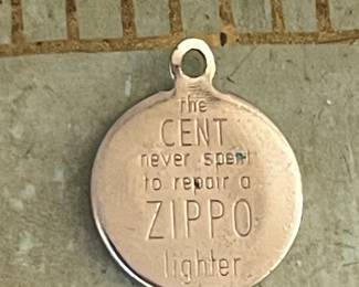 Vintage Zippo Lighter Penny Keychain