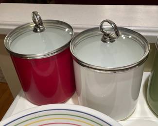Nesting Cannister Jars W/ Glass Lids
