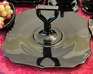 Antique Black Amethyst Glass Collection