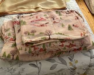 Vintage Christmas Flannel Bedding Set