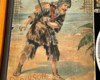 Antique Robinson Crusoe Book (1800s)