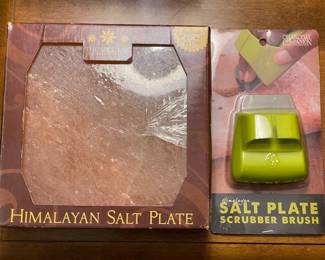 Himalayan Salt Plate & Scrubber Brush