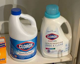 Assorted Cleaning Products & Household Chemicals (Many New Or Near Full)