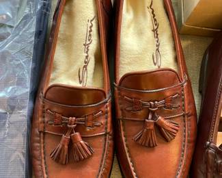 Men's Santoni Brown Leather Loafers