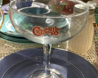 Vintage Chi-Chi's Martini Glass