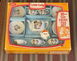 Vintage Little Lady Toy China Tea Set