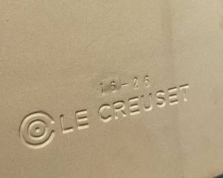 Le Creuset 16-26 Blue Glazed Rectangular Baking Plate