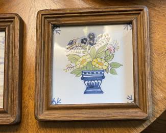 Framed Antique Tile