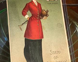 Antique State Of New Jersey Postcard