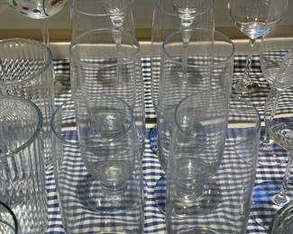 Clear Footed Glasses