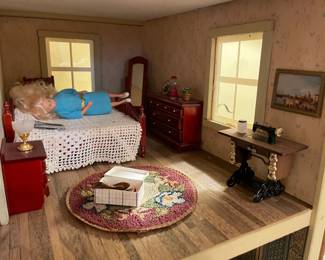Doll House W/ Furniture & Miniatures