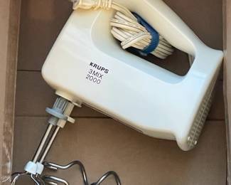 Krups 3 Mix 2000 Hand Mixer W/ Attachments