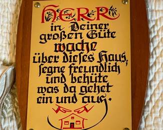 German Wall Plaque