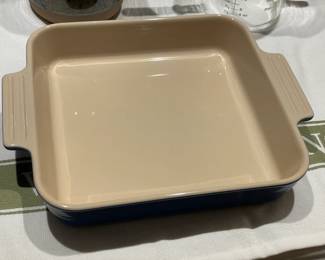 Le Creuset Blue Glazed Square Baking Plate