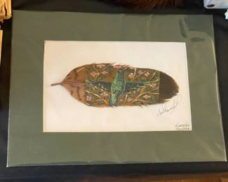 Hand Painted Feather