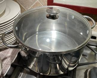 Wolfgang Puck Stainless Steel Pot W/ Glass Lid
