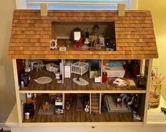 Doll House W/ Furniture & Miniatures