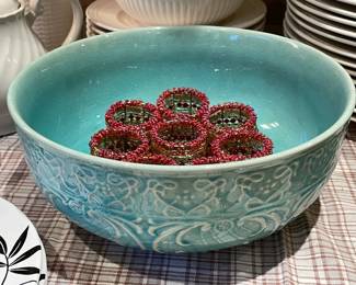 Blue Serving Bowl