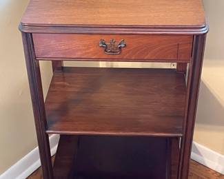 Wooden Nightstand W/ 1 Drawer