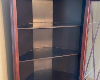 Antique Corner Curio Cabinet