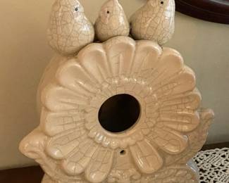 Decorative Pottery Style Bird House