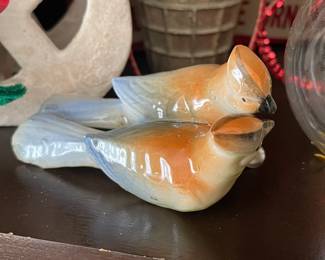 Vintage Ceramic Bird Clip-On Ornament