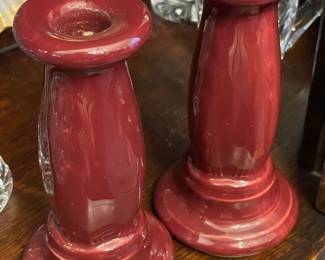 Vintage Fiesta Candlestick Holders