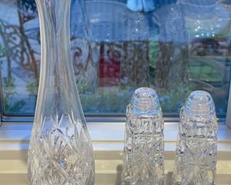 Crystal Salt & Pepper Shaker Set