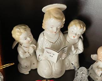 Vintage Christmas Angel Ceramic Figurine
