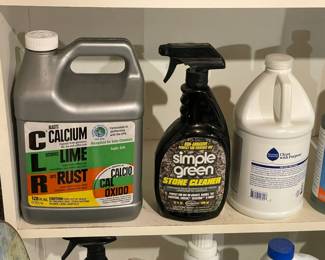 Assorted Cleaning Products & Household Chemicals (Many New Or Near Full)