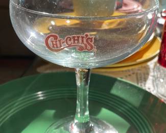 Vintage Chi-Chi's Martini Glass
